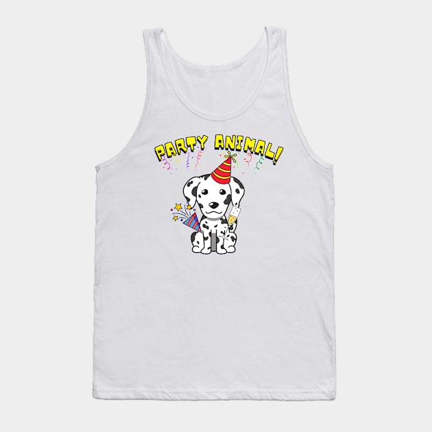 Party Animal Dalmatian Tank Top by Pet Station